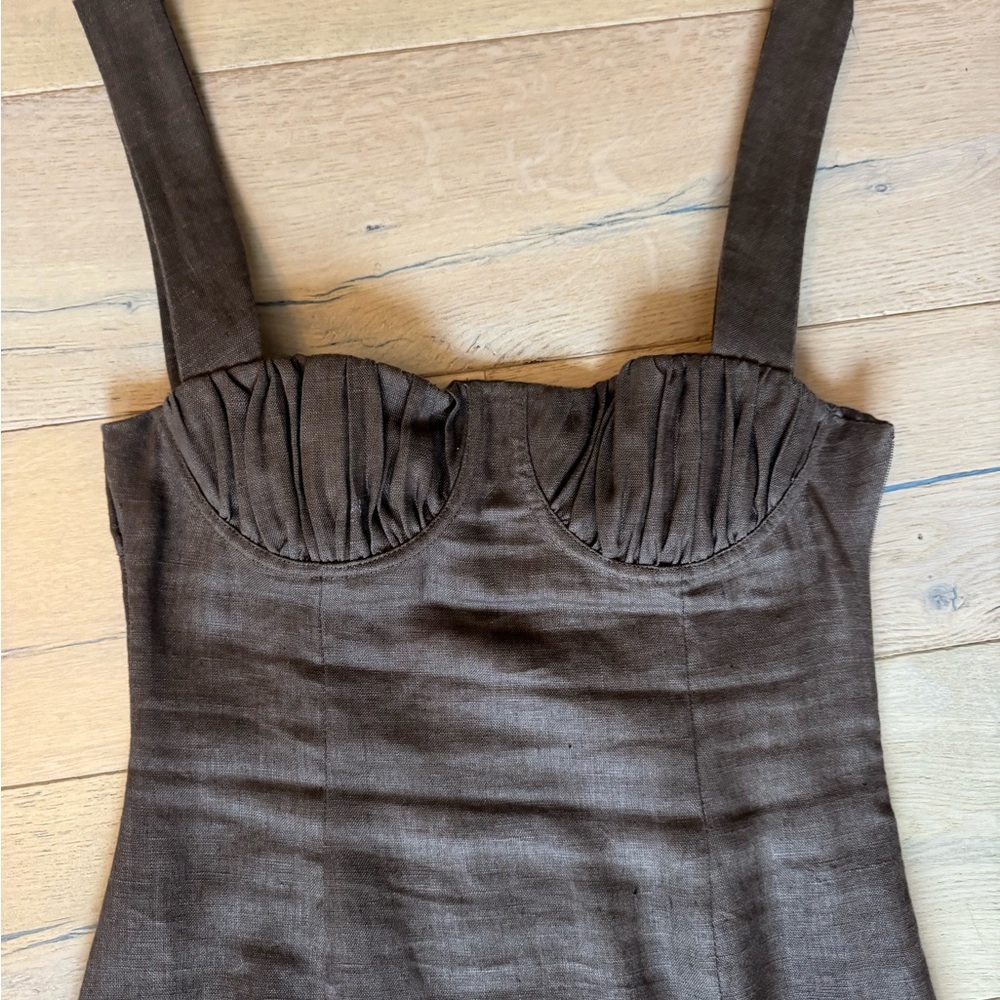 SIR the label Strapless Brown Dress - Picture 2 of 4